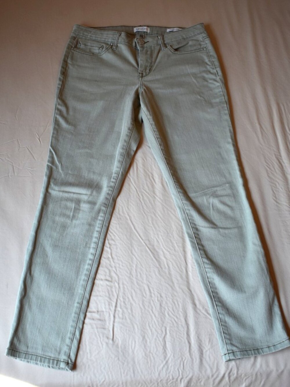 Jessica Simpson Rolled Crop Skinny Jeans Sage Green Women’s